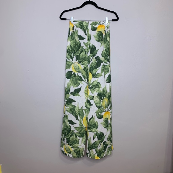 H&M Pants - H&M Lemon & Leaves Wide Leg Jersey Pants